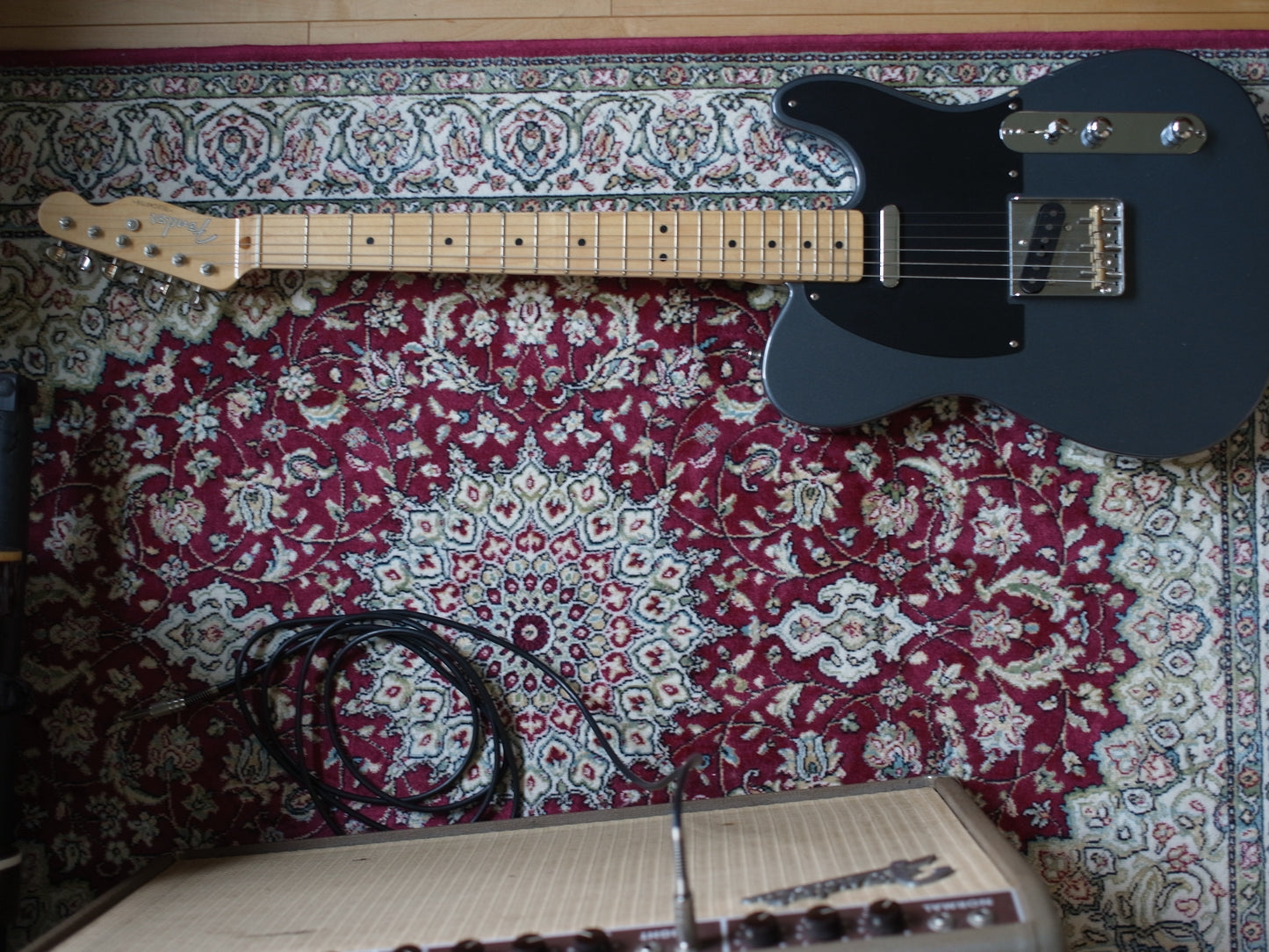 2019 Fender Made in Japan Hybrid 50s Telecaster in Charcoal Frost Metallic